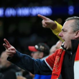 Tottenham fans cheer Sheffield United supporters' voiced VAR gripes